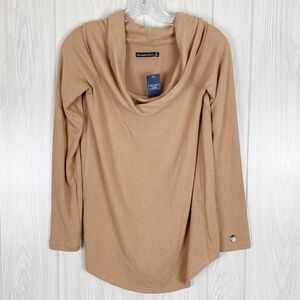 Abercrombie & Fitch | Tan Cowl Neck Sweater Size Medium